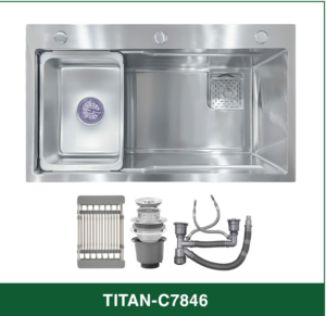 Chậu Rửa Bát 1 Hố INOX SUS304 TITAN-C7846 TITANSEU