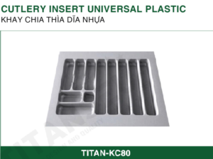 Khay chia thìa dĩa nhựa KT800 TITAN-KC80 TITANSEU