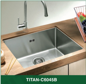 Chậu Rửa Bát 1 hố INOX SUS 304 TITAN-C6045B TITANSEU