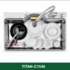 Chậu Rửa Bát 1 hố INOX SUS 304 TITAN-C7546 TITANSEU