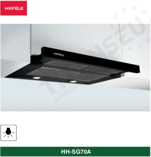 Máy Hút Mùi Âm Tủ Mặt Kính Đen HH-SG70A 533.89.021 HAFELE