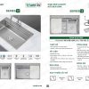 Chậu rửa một hố titan S12C7650 chính hãng