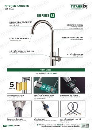 Vòi rửa Titan V1206 chính hãng